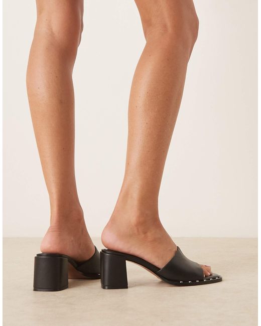 ASOS Pink – hallie – hochwertige leder-mules