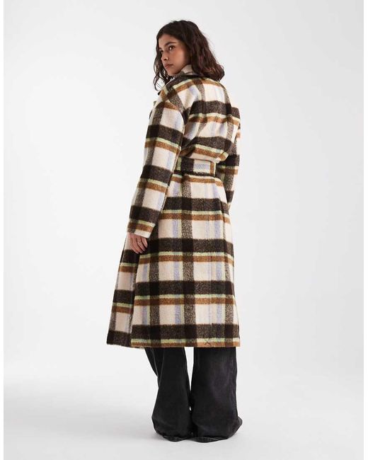 French Connection Multicolor Belted Formal Coat
