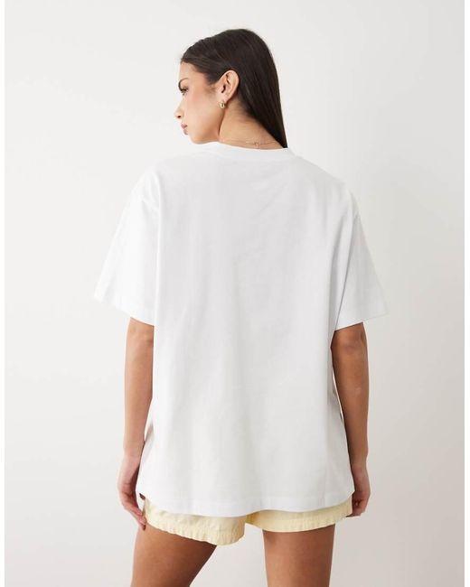 ASOS White Short Sleeve Oversized T-shirt With Wonder Woman Graphic