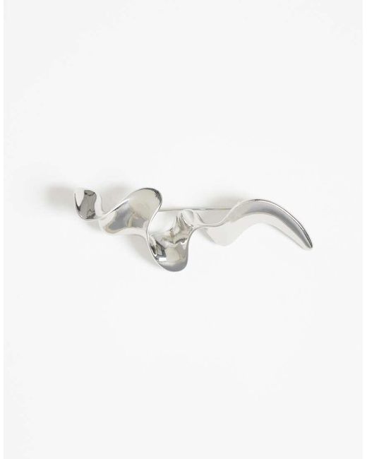 ASOS Blue Single Brooch With Abstract Design