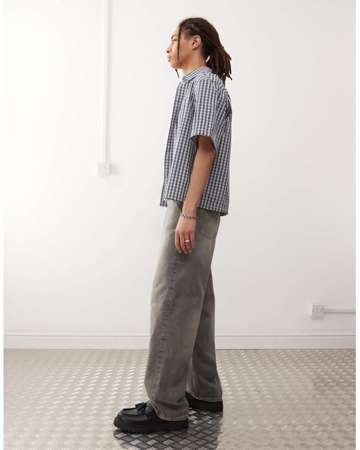 Galaxy - jean baggy droit - canyon délavé Weekday pour homme en coloris Gray