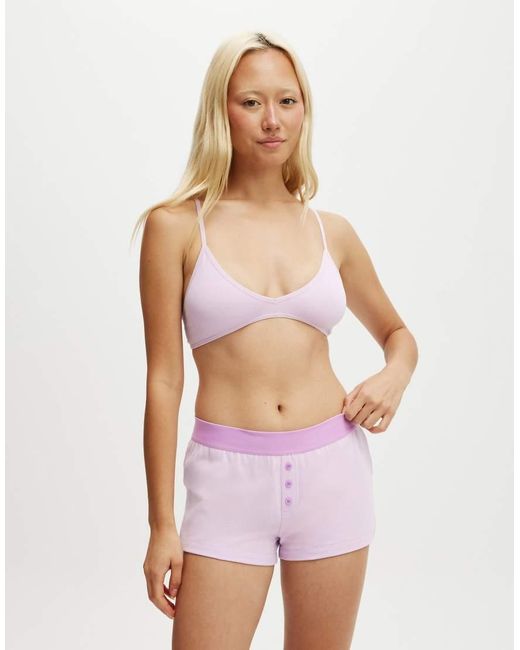 Cotton On White Peached Jersey Boyshort