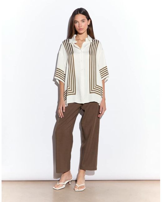 NARRATED White Short Sleeve Shirt