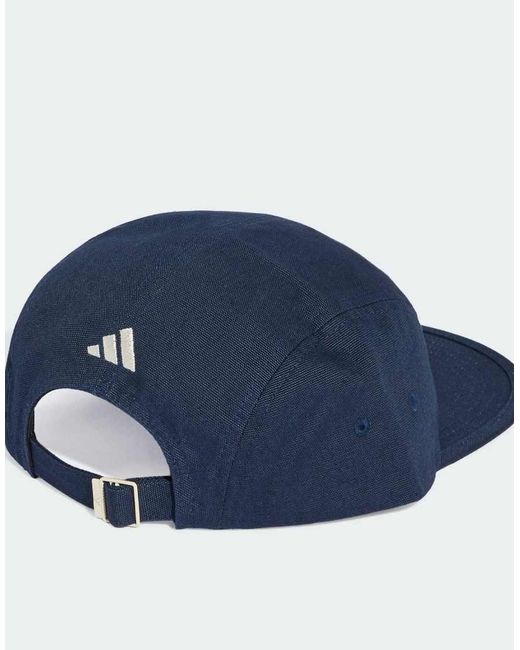 Adidas Originals Blue Canvas 5 Panel Cap