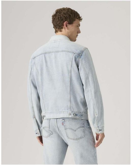 Levi's Denim Truckerjack in het Blue voor heren