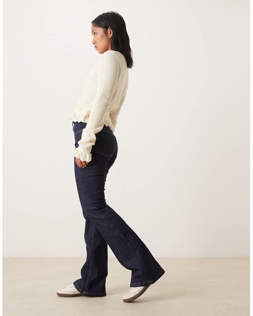 Gina Tricot Blue Low Waist Bootcut Jeans