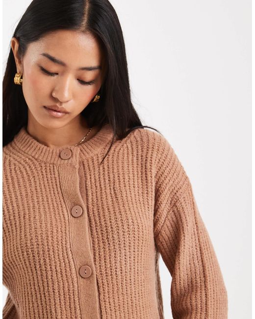 Miss Selfridge Brown – strickjacke