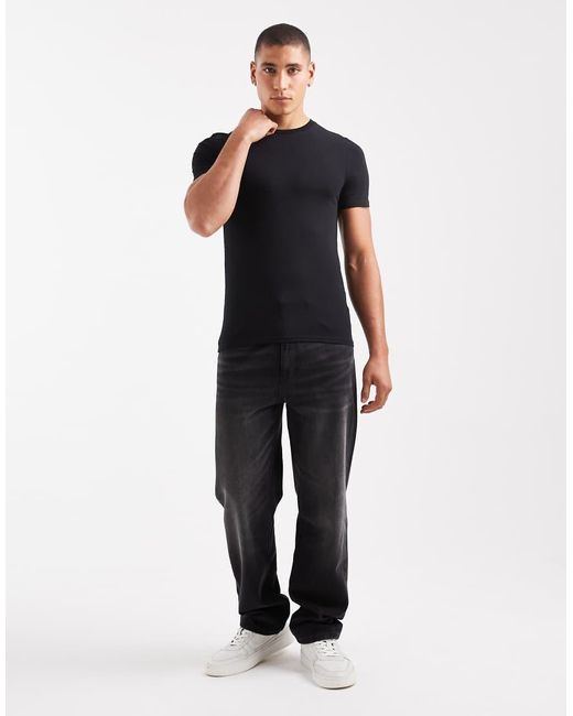 ASOS White Essentials 2 Pack Muscle Fit T-shirts for men