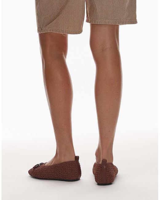 laagam Brown Maui Ballerina Flat Shoes