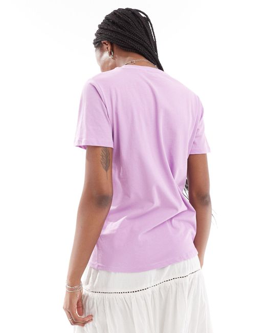 French Connection Purple Bonjour Jersey T-shirt