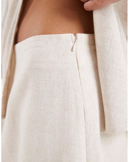 Vero Moda Natural High Waist Linen Skort