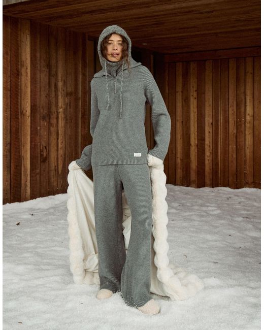 4th & Reckless Gray – gerippter strickpullover
