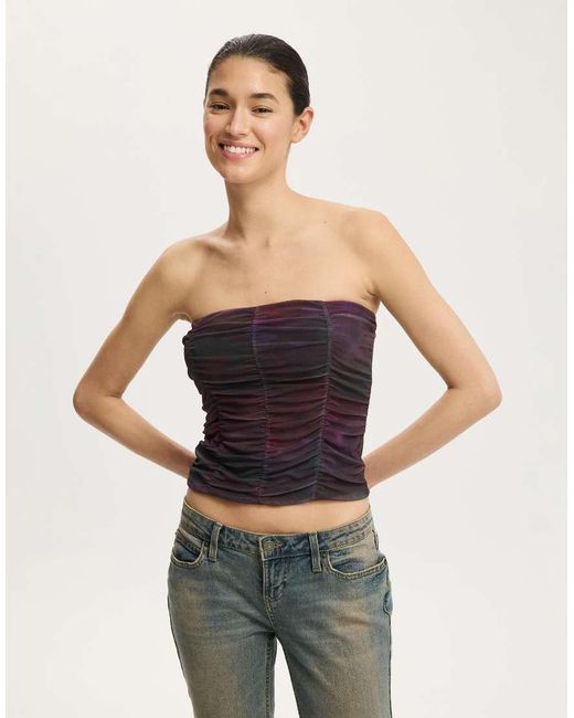 Cotton On Black Cara Corset Bandeau