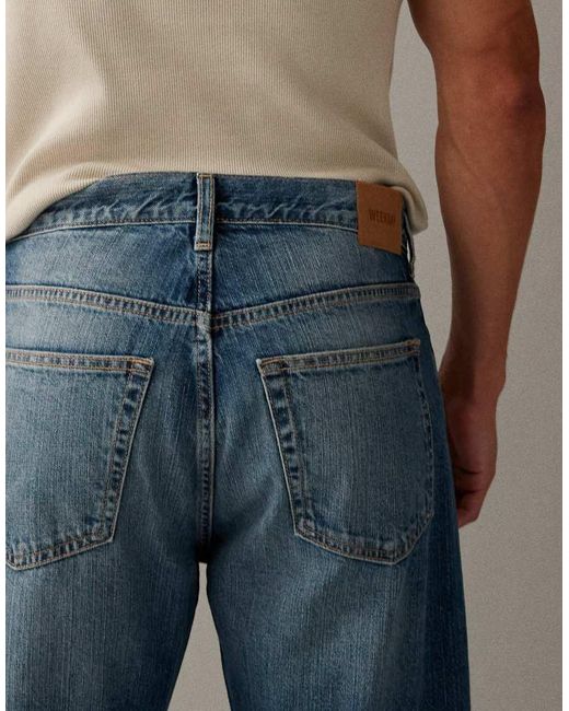 Weekday Blue Space Relaxed Fit Straight Leg Jeans for men