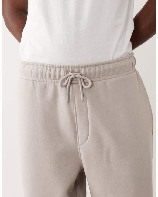 ASOS Natural Essentials Wide Leg Trackies for men