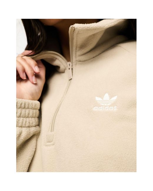 Adidas Originals Natural – court – fleece-sweatshirt