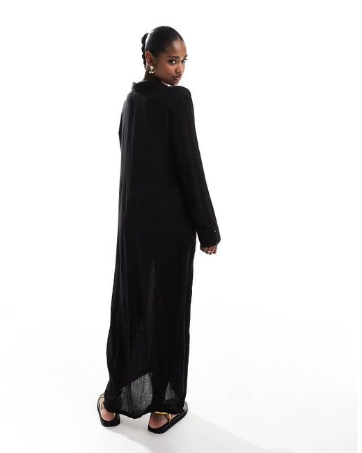 esmé studios Black Esmee Exclusive Maxi Beach Shirt Summer Dress