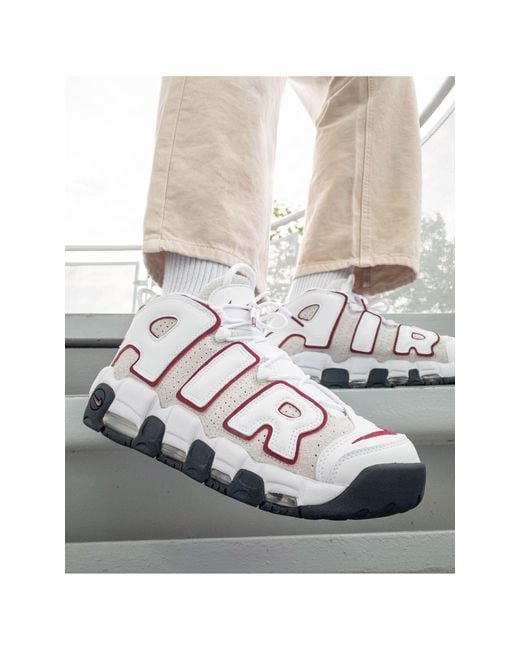 Air - more uptempo '96 - sneakers bianche e rosse da Uomo di Nike in Grigio  | Lyst