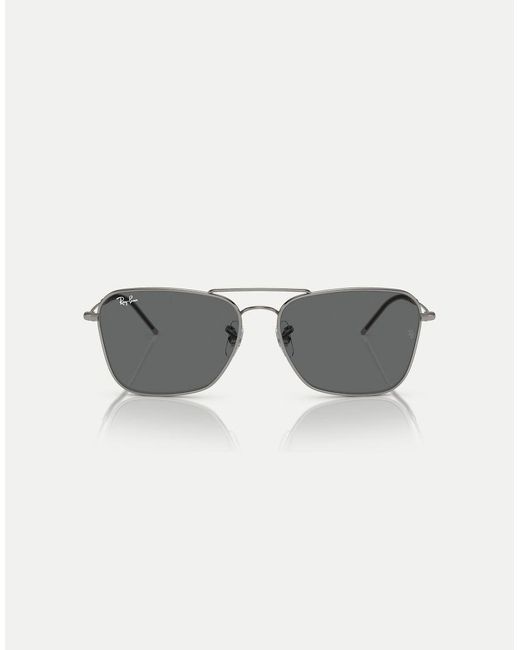 Ray-Ban Gray Reverse Sunglasses With Lens
