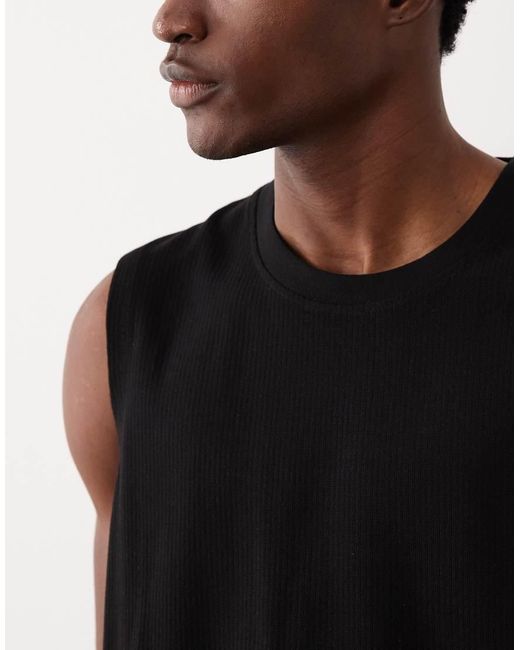 Jack & Jones Black Knitted Vest for men