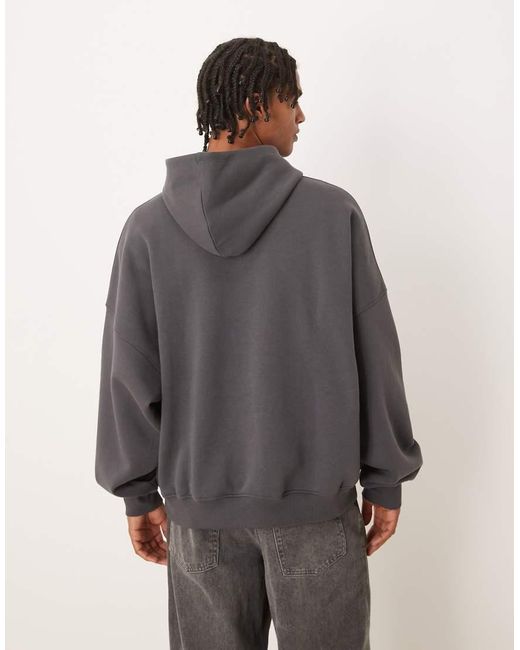 ASOS Gray Essentials Extreme Oversized Hoodie for men