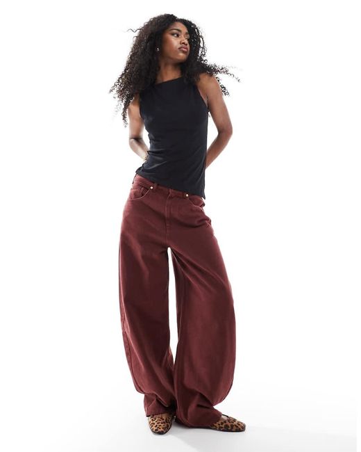 Top Con Scollo A Barchetta E Spalline Attorcigliate di ASOS in Black