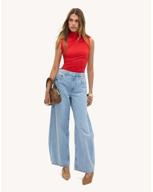Loavies Red Velvet Embrace Turtleneck Top