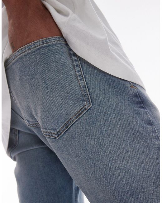 Topman Gray Skinny Jeans for men