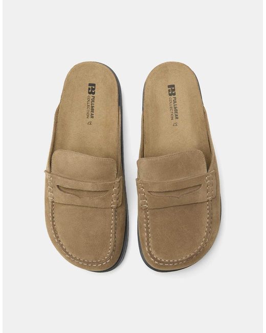 Pull&Bear Multicolor – leder-clogs