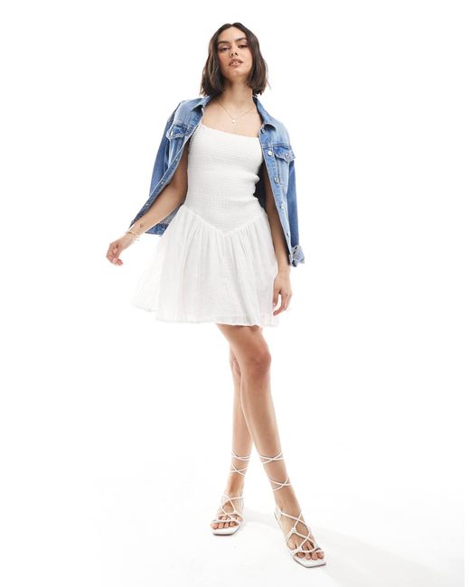 Stradivarius White – str – minikleid