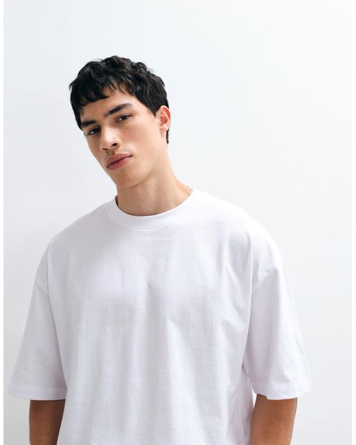 ASOS – basic-t-shirt in White für Herren