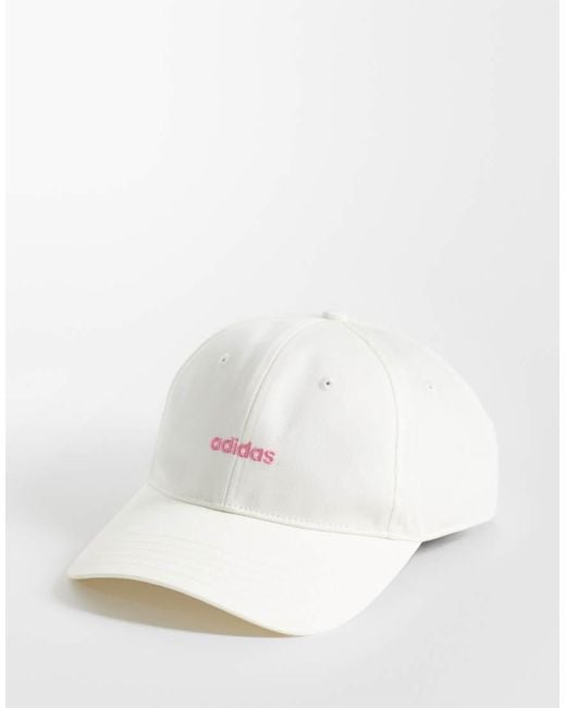 Adidas Originals White Three Stripes Studios Baseball Cap