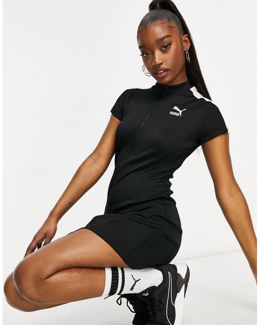 Vestido ajustado negro PUMA de color Negro | Lyst