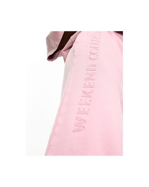 ASOS Pink Asos – weekend collective – sweatshirt