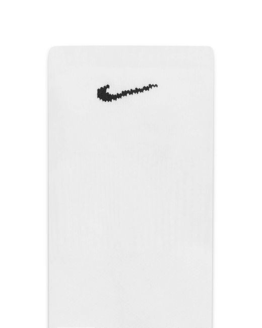 Nike White Everyday Plus Cushioned 3-pack Sneaker Socks for men