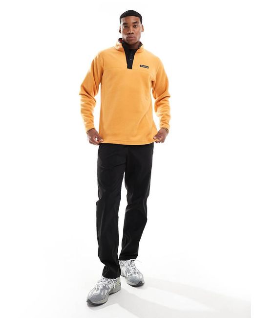 Columbia Orange Steens Mountain Ii Half Snap Fleece for men