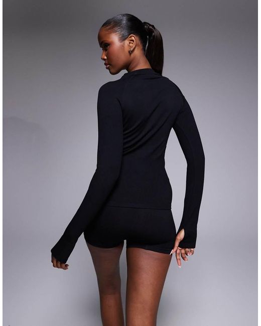 4505 Blue Sculpting Seamless Long Sleeve Top