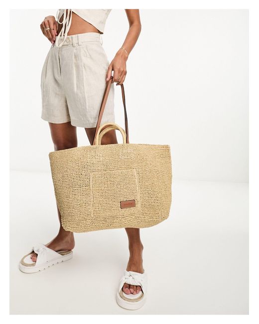 & Other Stories Natural Straw Tote Bag