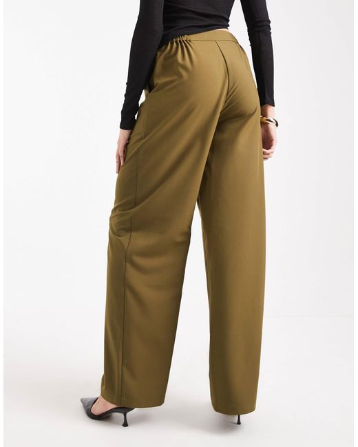 ASOS Natural Asos design tall – elegante, lässig und gerade geschnittene hose