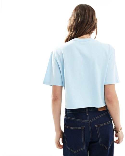 T-shirt crop top - clair délavé Pimkie en coloris Blue