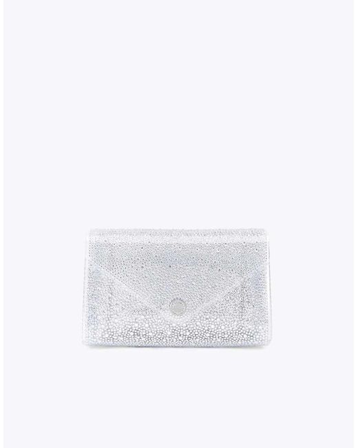 Carvela Kurt Geiger White Positano Vinyl Clutch