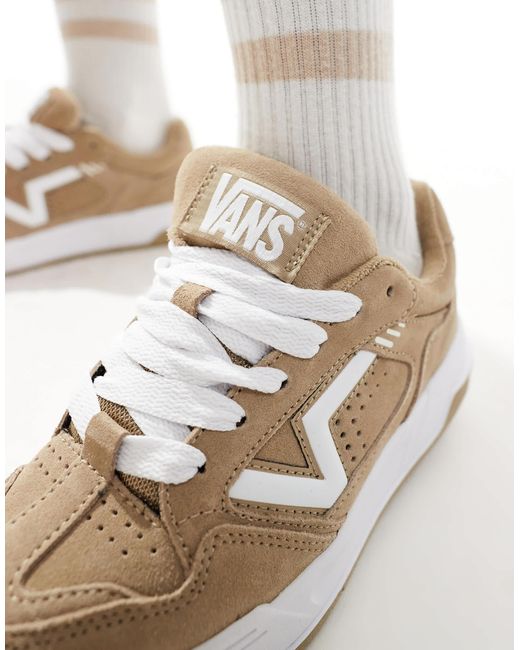 Upland - baskets chunky en daim - fauve Vans en coloris White