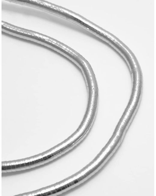 Pull&Bear Green Metallic Necklace