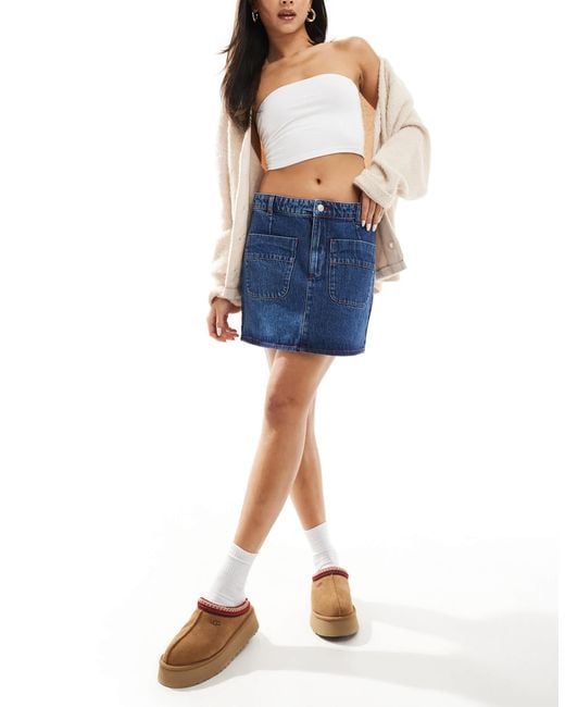 ASOS Blue – minirock aus denim