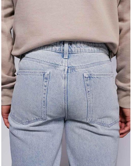 ASOS Jeans Met Rechte Pijpen in het Blue voor heren