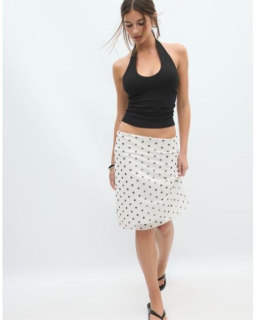 Stradivarius Black Basic Halter Top