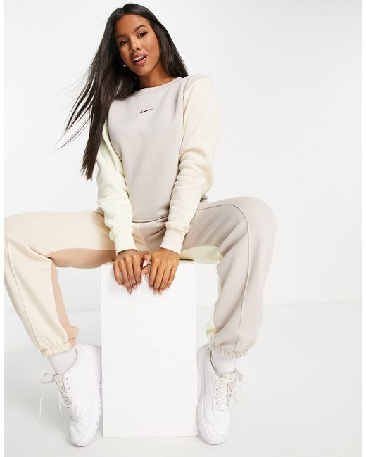 Nike swoosh colour block hoodie sale