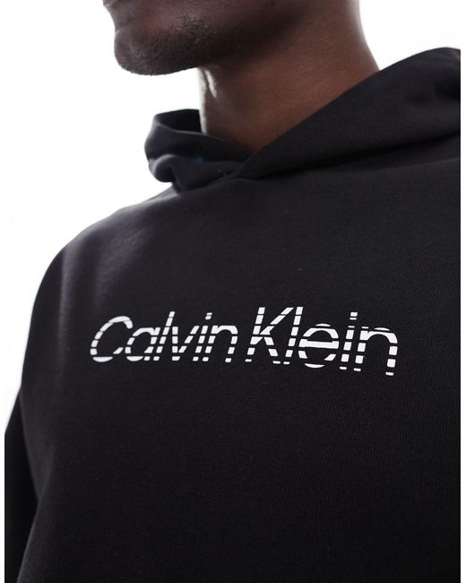 Calvin Klein Blue Degrade Logo Hoodie for men