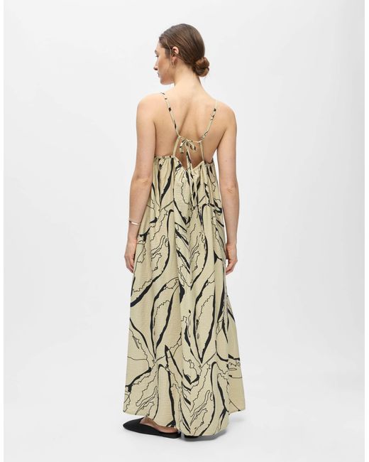 Robe longue - eucalyptus Object en coloris Metallic