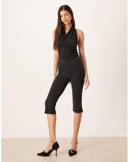 Motel Black Nyra Co-ord High Neck Top